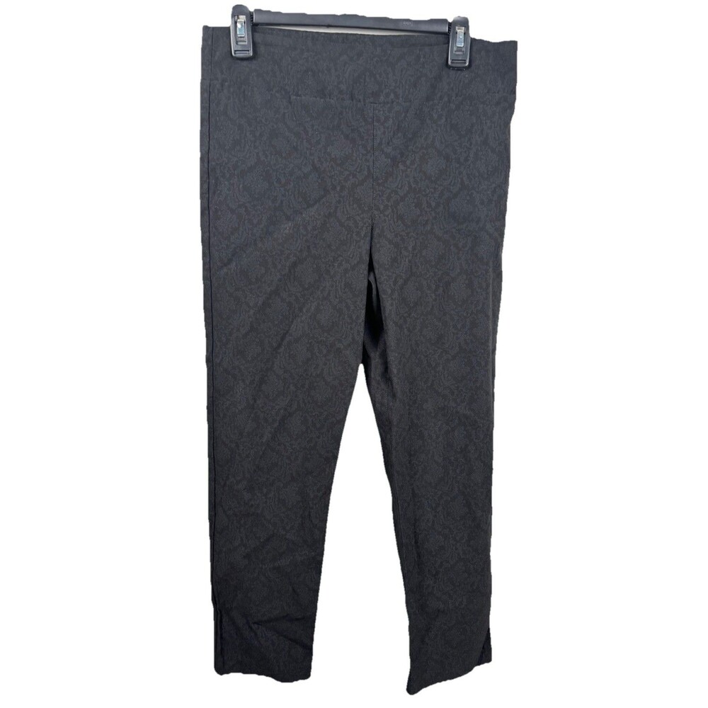 Margaret M Womens Slimming Legging Pants Black Size Large 32x28